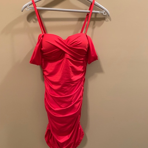 BALNEAIRE ONE PIECE BATHING SUIT WITH BIKINI COVERAGE - SIZE M - Picture 2 of 12